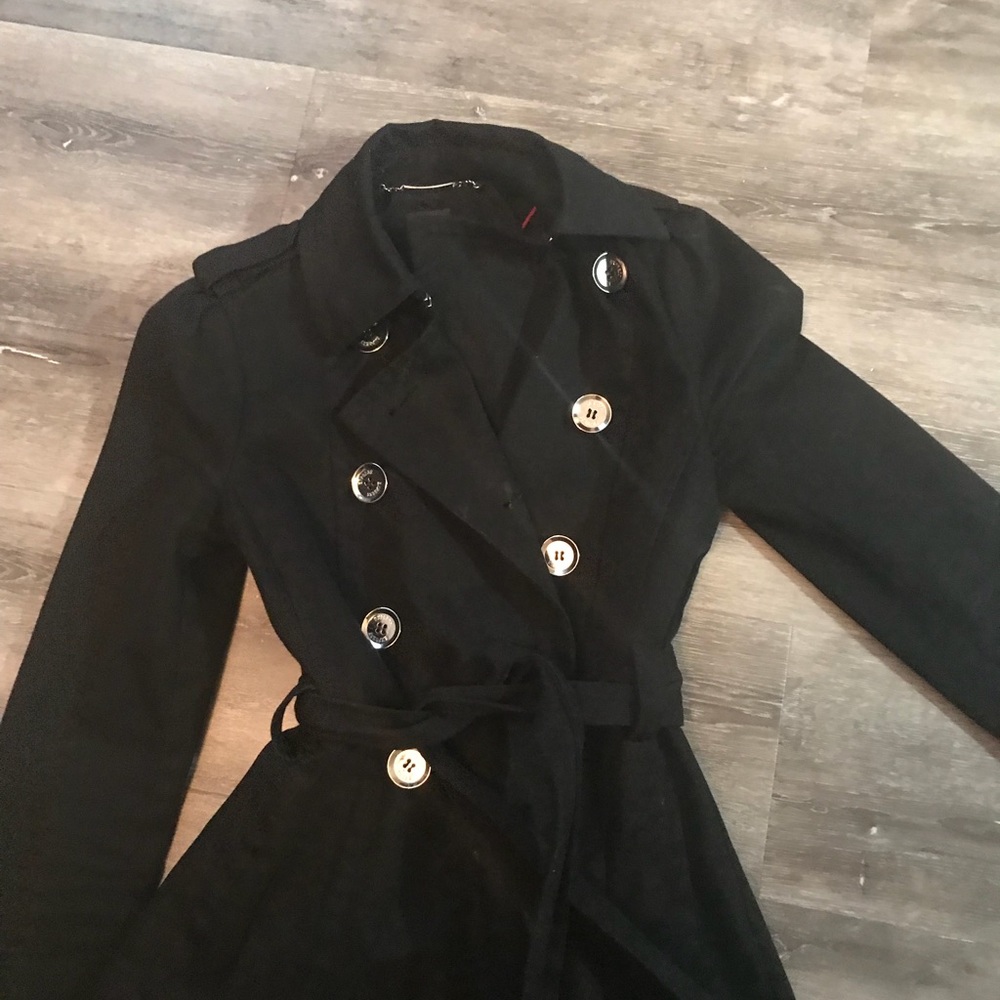 Express black trench coat